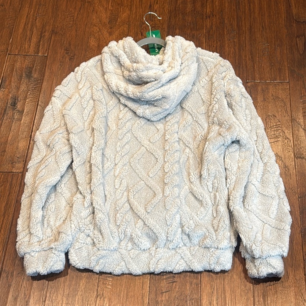 NWT! Large CALIFORNIA Los Angeles Light Gray Fleece Hoodie - Picture 6 of 8